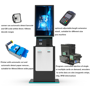 Tương tác Android kiosk với máy in thanh toán thiết bị đầu cuối tùy chỉnh tự phục vụ tiền mặt POS Máy thanh toán kiosk - Product Image 5