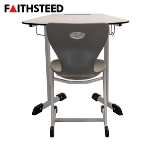 Set Scrivania e Sedia Ergonomica <span class=keywords><strong>Regolabile</strong></span> <span class=keywords><strong>in</strong></span> <span class=keywords><strong>Altezza</strong></span> per Studenti, Telaio <span class=keywords><strong>in</strong></span> Metallo Resistente, Tavolo e Sedia per Scuola Secondaria - Product Image 5