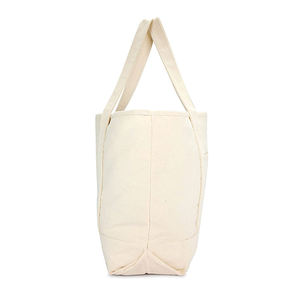 Sacs <span class=keywords><strong>de</strong></span> courses réutilisables en coton, cabas <span class=keywords><strong>de</strong></span> plage, blanc uni, fourre-tout en toile <span class=keywords><strong>de</strong></span> coton avec logo imprimé - Product Image 5