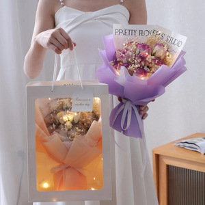 New Style Artificial Flower Led Soap Flower 11 Rose Bouquet Christmas <strong>Graduation</strong> Valentine's Day <strong>Gift</strong> Flowers Bouquet - Product Image 4