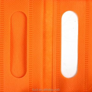 Custom Eco-Grocery Printable Reusable <b>White</b> Non-Woven Shopping Tote <b>Bag</b> Multi-Size Four-Finger Handbag Recycled Non-Woven - Product Image 2