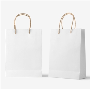 Gran oferta <span class=keywords><strong>de</strong></span> compras con logotipo, bolsa <span class=keywords><strong>de</strong></span> papel <span class=keywords><strong>de</strong></span> arte Kraft marrón con asa, supermercado con su propio logotipo - Product Image 6