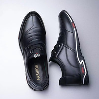 Chaussures en cuir pour hommes pas chères en PU de Chine, chaussures décontractées en cuir pour hommes