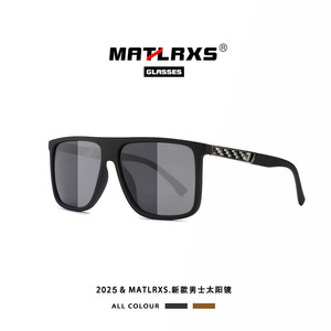 Lunettes de soleil de mode Matlrxs, rectangulaires, polarisées, UV400, pour hommes, conduite, P1803 - Product Image 4