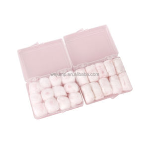 WEJUMP CEピンクカスタマイズカラーボックス包装防水ワックスコットン聴覚保護水泳と睡眠快適耳栓 - Product Image 2