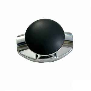 Perilla de Volante Cromada de Alta Calidad XMAXVISION XM40017S, Negra, con Franja Diagonal Cromada para Tractor - Product Image 1