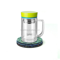 Sous-verre de table en néoprène naturel antidérapant de forme carrée blanche, sous-verre vierge pour sublimation, cadeaux originaux