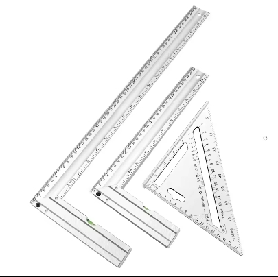 2024 Aluminum Alloy Square Ruler Woodworking Measuring Tools Angle Protractor Gauges Speed Metal Metric Gauging Measurement