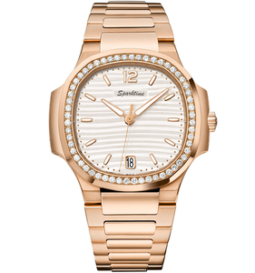 SPARKTIME Reloj de negocios de lujo Impermeable Mecánico Señoras Fecha luminosa Acero inoxidable Cuadrado Mecánico Mujeres Reloj de pulsera - Product Image 1