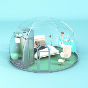 Tente bulle gonflable transparente en PVC, résistante aux UV et à l'eau, pour camping extérieur, vente en gros d'usine, personnalisable - Product Image 4