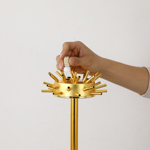 Marglice Décor Lampadaires pour Salon Lumière Debout <span class=keywords><strong>Plume</strong></span> D'autruche Cuivre Nordique <span class=keywords><strong>De</strong></span> Luxe Décor À La Maison Art Métal Peint - Product Image 6