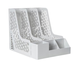 Organisateur de bureau en plastique HALO, porte-revues avec compartiment de rangement pour stylos, support multifonctionnel pour fournitures de bureau, pour la maison - Product Image 3