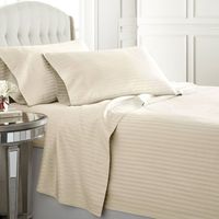 Housse de couette pour hôtel, ensemble de literie King Size 3cm à rayures, linge de lit 100% coton, draps et housses de couette, produit