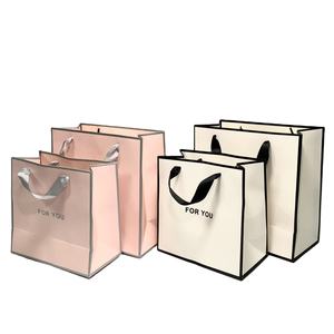 Bolsa de Papel Kraft Impresa Personalizada, Bolsa de Compras Reciclable con Asa para Comercio Minorista - Product Image 2