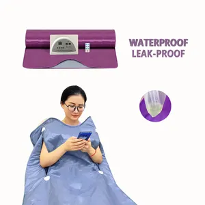 OEM OMD Portable Home Healthy Spa Thermal Foil Blanket Far Infrared Blanket 3 Zone Full Body Beauty Spa Equipment Sauna Blanket