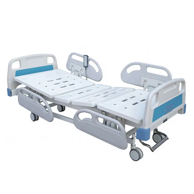 Cama de hospital elétrica automática simples multifuncional com controle remoto para cuidados domiciliares