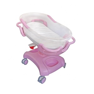 Лидер продаж, роскошная медицинская Мобильная кровать из АБС-пластика для новорожденных, детская кровать для младенцев с матрасом - Product Image 6