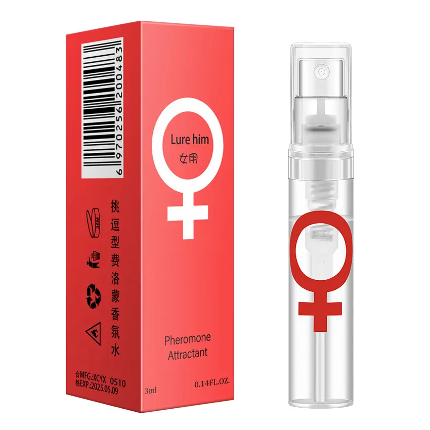 Perfume afrodisíaco 3ml, fragrância duradoura para o corpo, colônia com ferormônios