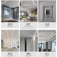 Fabricant de luminaires linéaires LED en aluminium de 100 mm * 32 mm de large