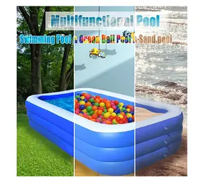 Inflatable Pool Blow Up Pool Raft Bed Boat For Swimming Festivals Perfect Beach Travel For Kids