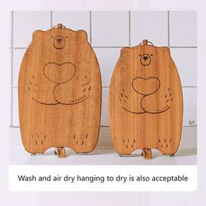 <span class=keywords><strong>Planche</strong></span> à découper <span class=keywords><strong>en</strong></span> bois de sapelli décorative avec support créatif <span class=keywords><strong>en</strong></span> forme d'ours de dessin animé, vente <span class=keywords><strong>en</strong></span> gros d'usine, pour la maison et l'extérieur - Product Image 6
