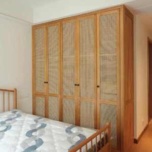 Armoire-penderie en rotin de style japonais, gain de place, pour petite chambre à coucher - Product Image 3