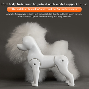 Modelo de práctica de peluquería canina Bichon, esqueleto para competición y enseñanza, altura del hombro 28 cm, para práctica de esteticista canina y estudiante de peluquería. - Product Image 3