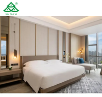 Fabricante personalizado de lujo de 5 estrellas Hotel dormitorio conjuntos de muebles Hotel Dubai apartamento habitación de invitados King camas redondas proveedor