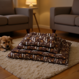 Set Letto per Animali Domestici YM1280 in Quattro Pezzi Imbottito in Cotone - Product Image 3