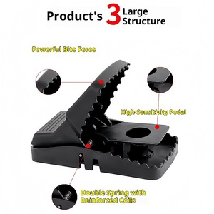 Trampa de Plástico Reutilizable para Ratas, Jaula Humana para Captura de Ratones Vivos, Herramienta con Disparador Sensible para Uso en Interiores y Exteriores, Hogar, Almacén, Jardín - Product Image 6