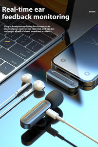 Microphone Lavalier Sans Fil SX25 Mini 2.4G pour Podcast et Diffusion en Direct avec Surveillance en Temps Réel et Réduction du Bruit (Charge en Parallèle) - Product Image 4