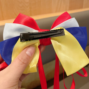 נסיכת bowknot סרט שיער קליפים תינוק בנות אופנה אביב שיער קליפ ברווז קליפ - Product Image 4