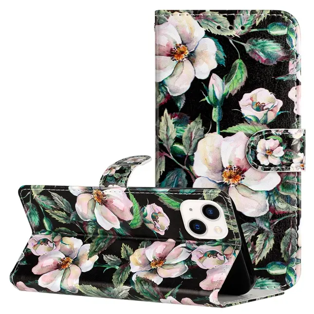 Кожаный чехол-бумажник с рисунком бабочки и цветов для IPhone 14 13 12 Mini 11 Pro Max X XR XS 8 7 6 6S Plus, чехол-книжка с леопардовым принтом и подставкой