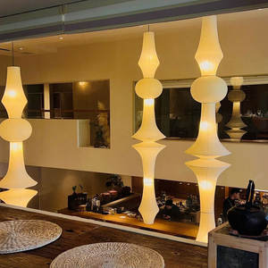 Lampe <span class=keywords><strong>boule</strong></span> de style japonais <span class=keywords><strong>suspension</strong></span> en papier Washi créative minimaliste nordique pour la maison pour salon salle d'étude <span class=keywords><strong>suspension</strong></span> facile - Product Image 4