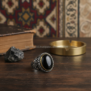 925พันเงินสเตอร์ลิงสองโทนตุรกีบิ๊กนิลผู้ชายแหวน - Product Image 3