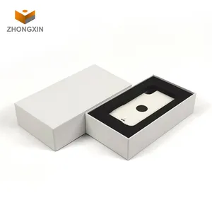 Pabrik Pabrik Kotak Kemasan Putih Kardus Kertas Kustom Kotak Kemasan Ritel Casing Ponsel Kertas Kardus untuk Iphone 11 12