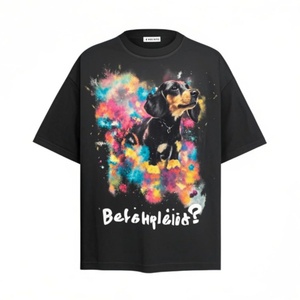 เสื้อยืดผู้ชายลายกราฟิกสไตล์ฮิปสเตอร์เรโทร ผ้าฝ้าย 100% พิมพ์ซิลค์สกรีน ป้องกันขนร่วง ระบายอากาศได้ดี สวมใส่สบาย - Product Image 6
