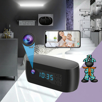 Caméra d'horloge de réveil sans fil WiFi 1080P, caméra cachée CMOS, zoom optique 10x-20x, vision nocturne infrarouge, moniteur pour bébé à domicile, angle large de 120°