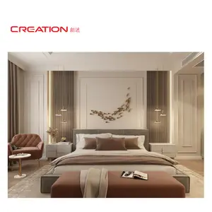 Création cinq étoiles meubles d'hôtel Commercial meubles de luxe à vendre meubles de chambre d'hôtel pour projet