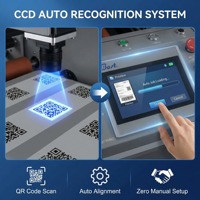 Bost SM-350pro Découpeuse numérique haute performance pour rouleaux A3/A4, machine de découpe d'étiquettes automatique avec servomoteur haute performance, écran tactile PLC, pour la restauration