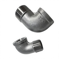 Raccord de tuyauterie en acier inoxydable 304/316, coude à 90 degrés mâle-femelle, anti-rouille, taille 1/4'' pour moteur de yacht marin TMH