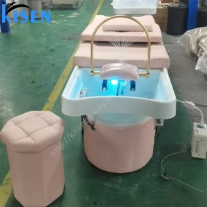 Kisen Professional Thai Style Spa Chair <b>Portable</b> <b>Bed</b> Hair Washing Massage Chair Steamer Water Therapy Shampoo <b>Bed</b> for Spa Salon - Product Image 2