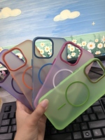 Coque de Téléphone Couleurs Bonbon avec Magnétique pour iPhone 17 Pro, Étui de Téléphone Translucide Luxe pour Séries iPhone 16 15 14 13 12 11