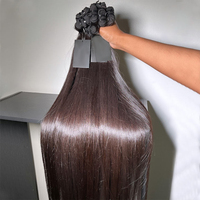 Rambut Manusia India Burma Keriting Mentah Tanpa Proses, Kutikula Tertata Rapi, Grosir, Rambut India Mentah Bergelombang Alami
