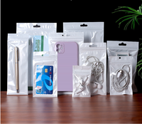 Sacs Ziplock Translucides Blancs en Plastique avec Logo Personnalisé, Film Nacré Yin Yang, pour Emballage de Bijoux 11*16cm