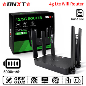 เราเตอร์ DNXT Sim Wifi Router WiFi 6 2.4GHz เราเตอร์ Dnxt โหมด AP เราเตอร์ VPN รองรับซิมการ์ด Wifi แบตเตอรี่ 5000mAh Cat4 4g เราเตอร์ Wi-fi สำหรับใช้ในบ้าน - Product Image 1