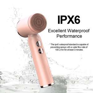 المحمولة للماء الوجه التطهير تدور الأسطوانة سونيك مدلك فرشاة تنظيف سيليكون الكهربائية فرشاة وجه المطهر - Product Image 5