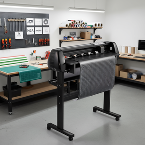 Machine de découpe de vinyle Signmaster 34 pouces, lames doubles, force et vitesse réglables, affichage LED, outil de découpe et de formage - Product Image 2