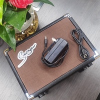 Kustom Pengeras Suara Profesional Smiger Gitar Akustik Amp 30 Watt Amplifier Gitar Isi Ulang Portabel dengan Input Mic