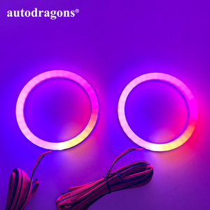 Anneaux halo LED étanches à cercle complet de 95 mm avec contrôleur de smartphone pour Avensis INFINITI FX35 Solano Alfa Romeo - Product Image 4